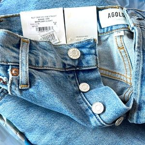 NWT Agolde Riley High Rise Straight Jean